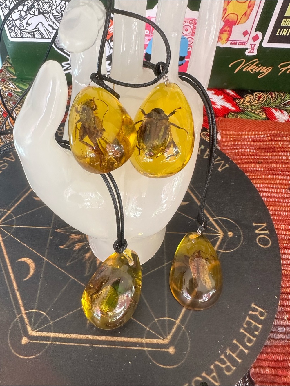 Insect Resin Specimen Necklace – Random Oddity Pendant